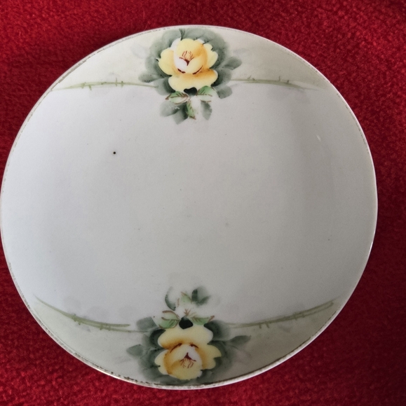 vintage rare meito china japan saucer poppy handpainted plates set of 4 - Picture 5 of 8
